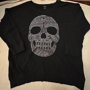 Sugar skulls sweat shirt size 2XL